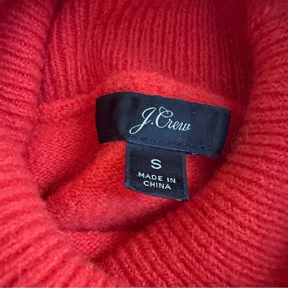 J.Crew color block turtleneck sweater in super soft yarn